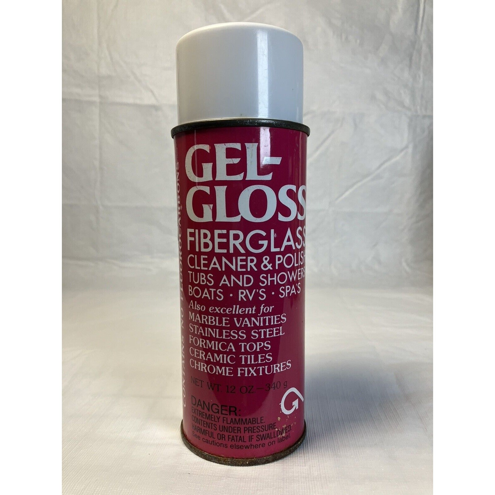 Original Gel Gloss Kitchen and Bath Polish and Protector 12oz. Aerosol Can Pink