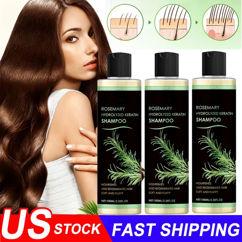 Organic Rosemary Hair Growth Shampoo for Women and Men-Natural Thickening