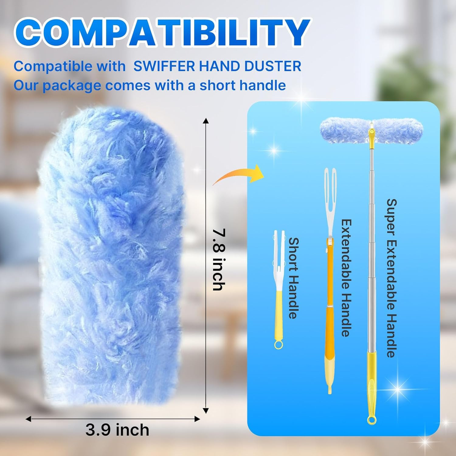 Swiffer Duster Refill Kit, 30 Heavy Duty Disposable Dusters with Handle