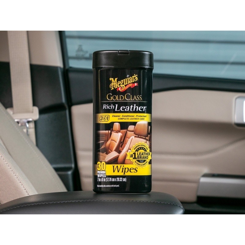 Leather Cleaner Conditioner Wipes Cleans Protects Nourishes 25 Count Non Linting