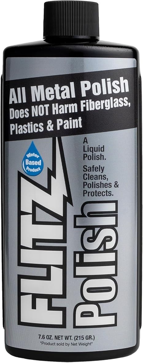 Multi Purpose Metal Polish Liquid 7.6oz Tarnish Remover for Aluminum Chrome