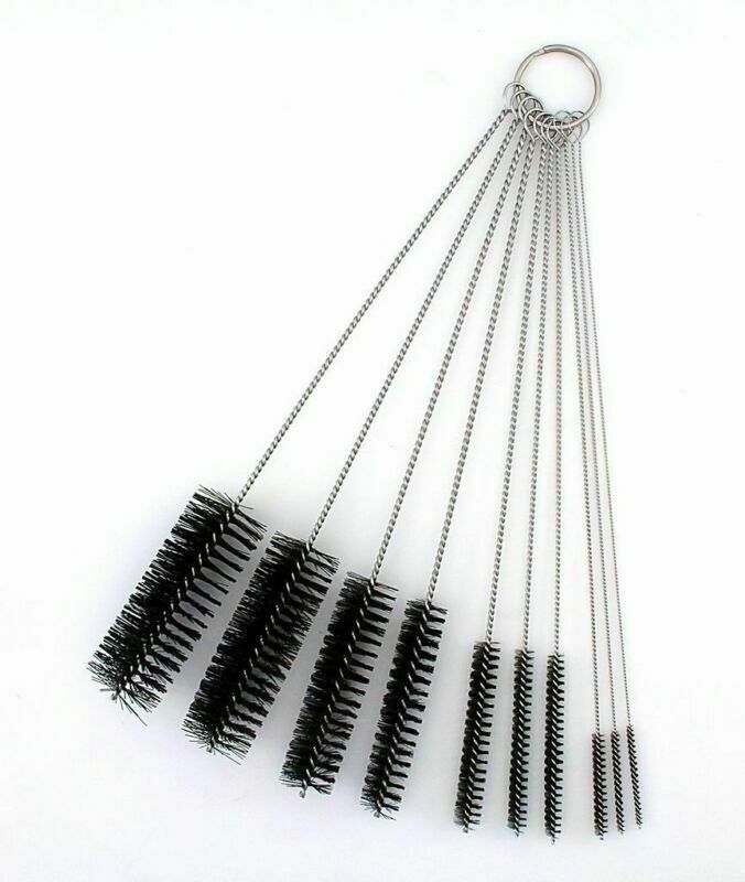 10Pcs Lab Brush Set For Pipe Cleaner Test Tube Glassware Bottle Tubing Fluva