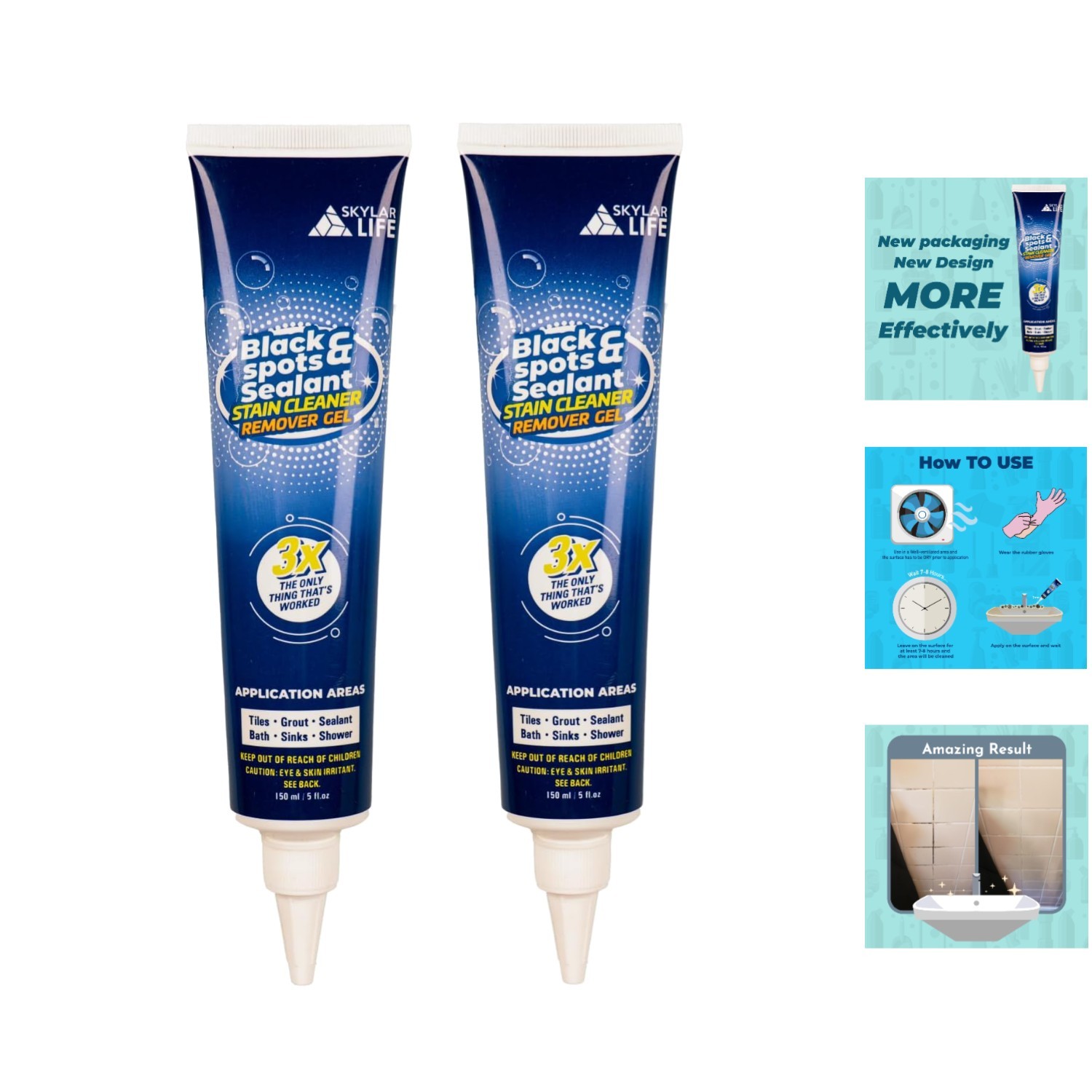 Fast-Acting Grout Whitener Gel – Easy Application for Kitchens & Bathrooms