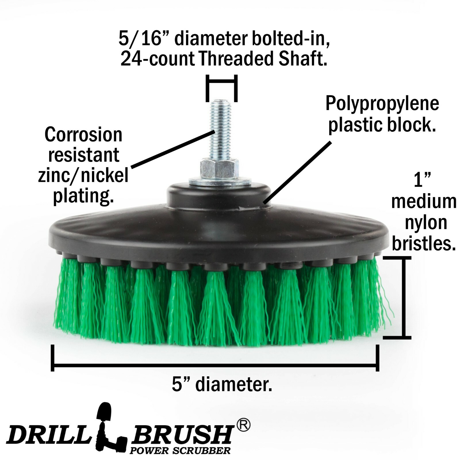 Carpet Upholstery Brush fits Meguiar’s rotary and Porter Cable DA Polishers