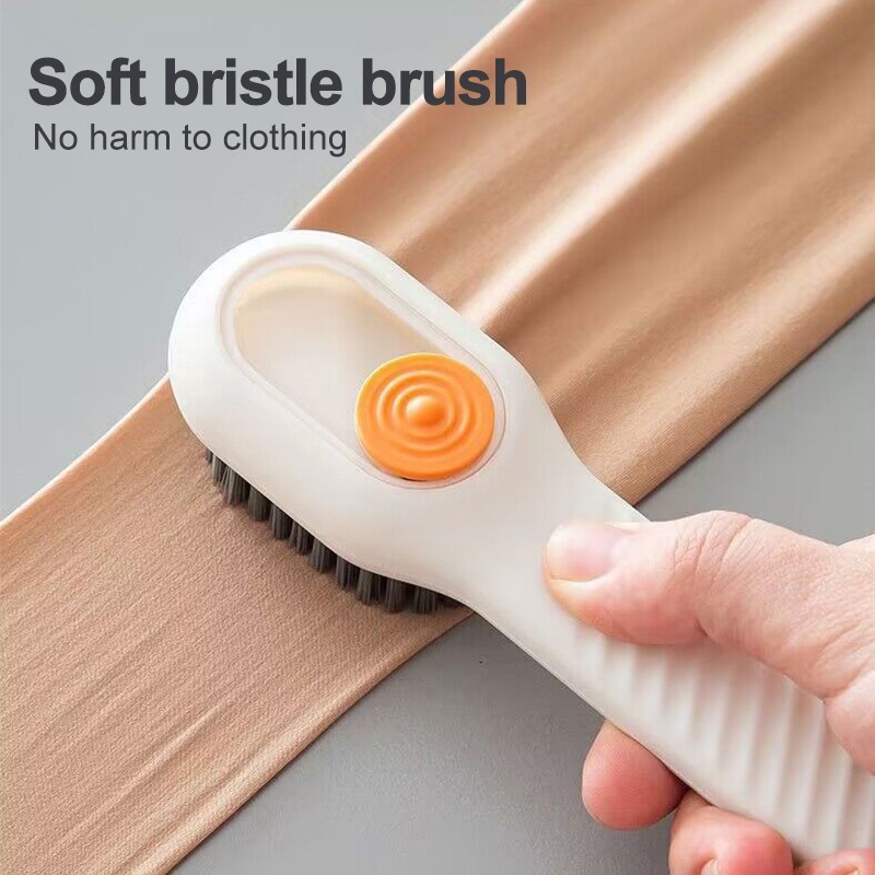 Liquid Dispensing Shoe Cleaning Brush Soft Bristle Deep Cleaner Laundry Tool