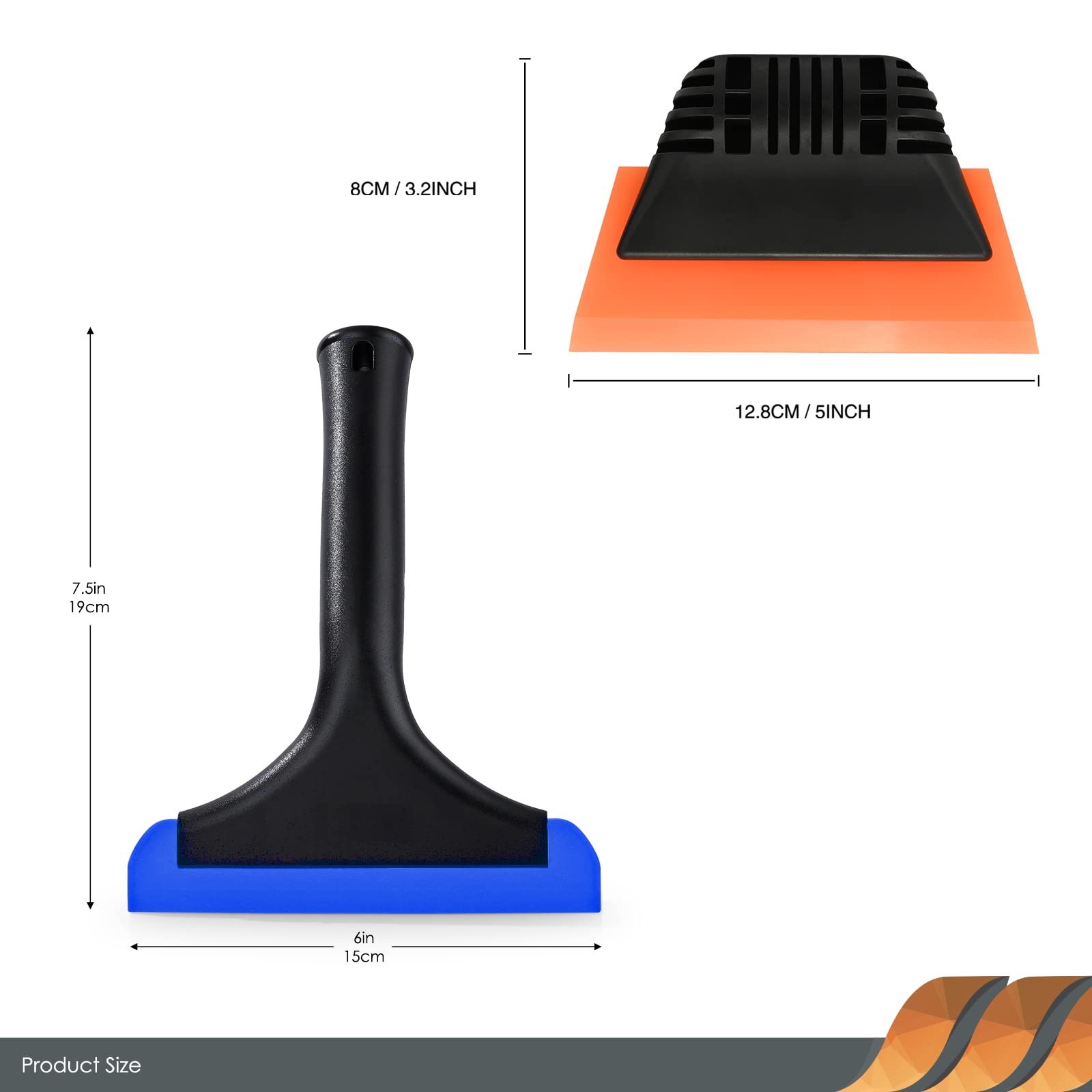6” Small Silicone Squeegee 5-inch Handy Small Rubber Window Shower Squeegee …
