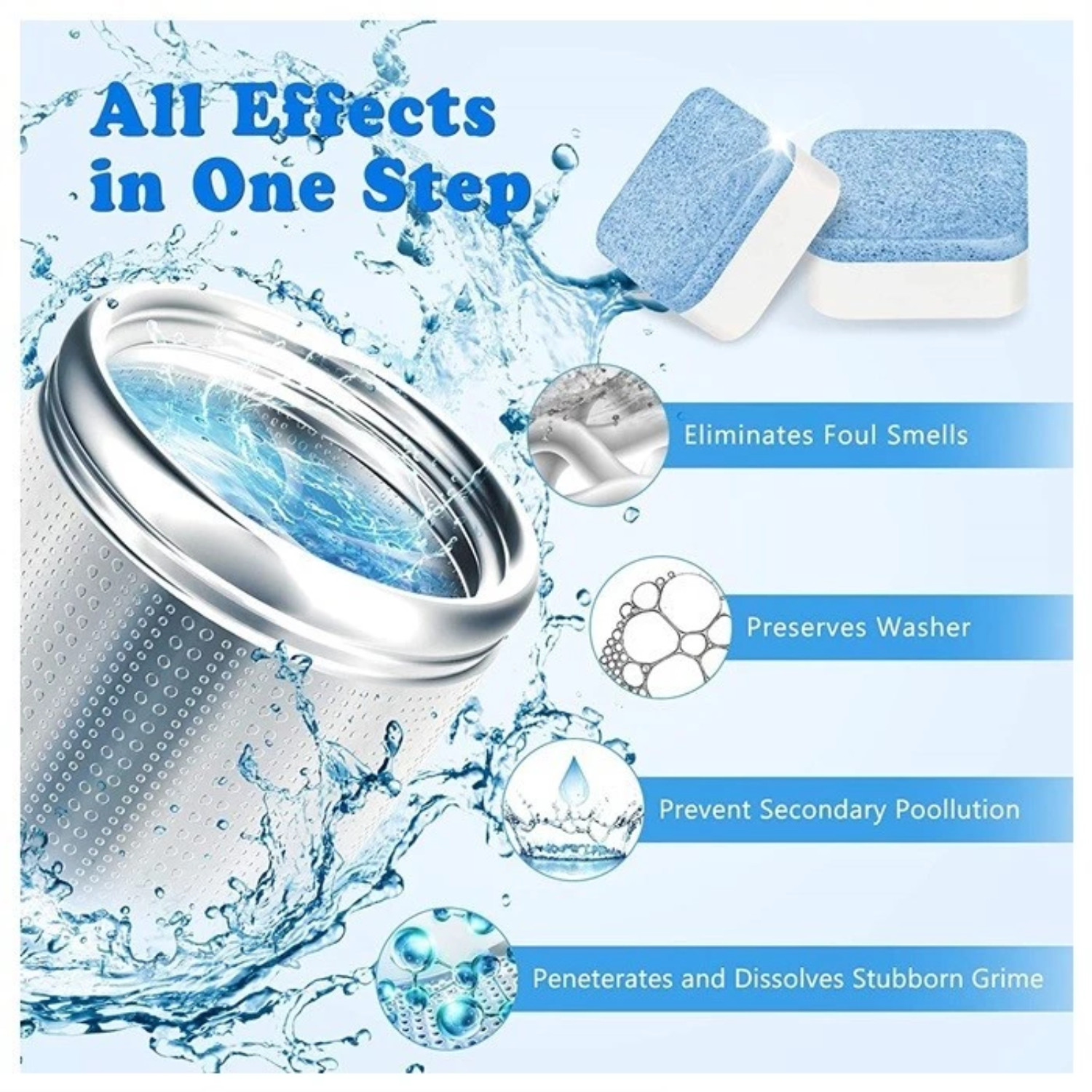 Washing Machine Cleaner Deep Clean Formula ( 12pcs) Free Shipping
