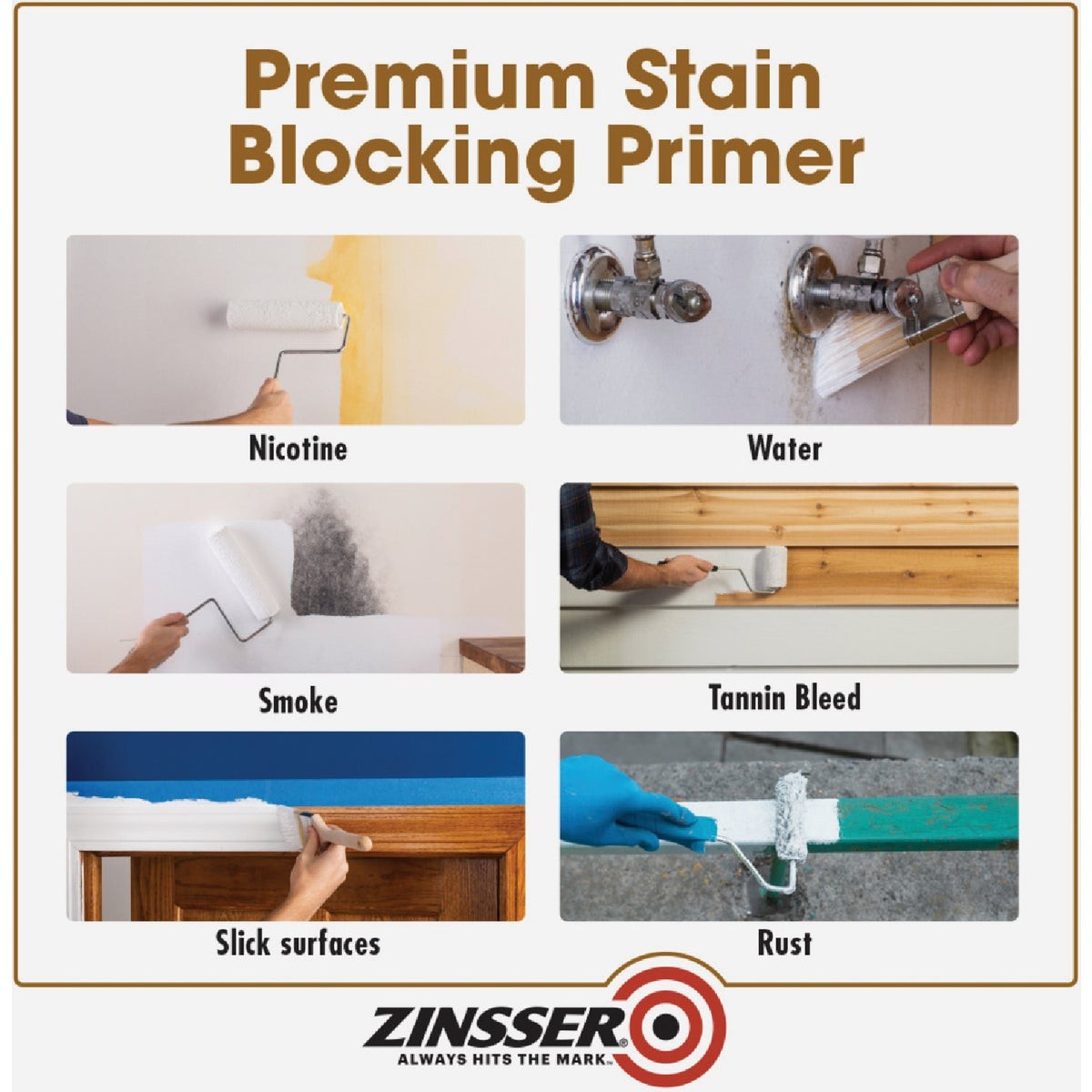 Zinsser Cover-Stain VOC High Hide Oil-Base Interior/Exterior Stain Blocker