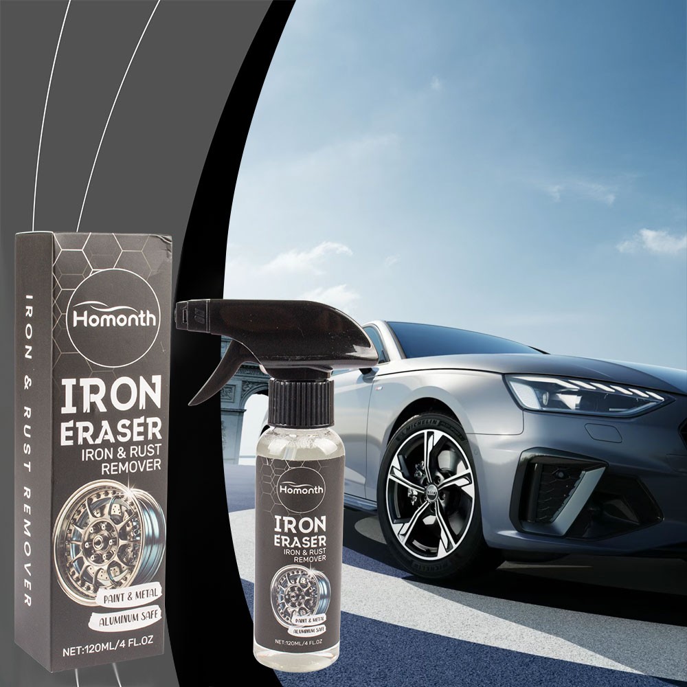 Iron Eraser Rust Remover Spray, Car Wheel Paint Brake Dust Fast Cleaner 120ml OD