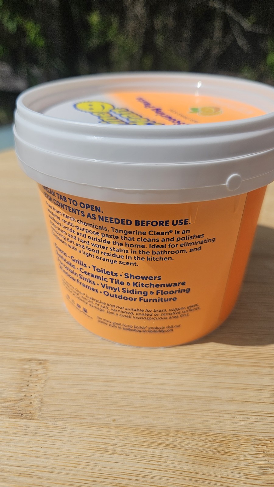 Scrub Daddy Tangerine Clean Natural Scouring Paste 17.6 oz