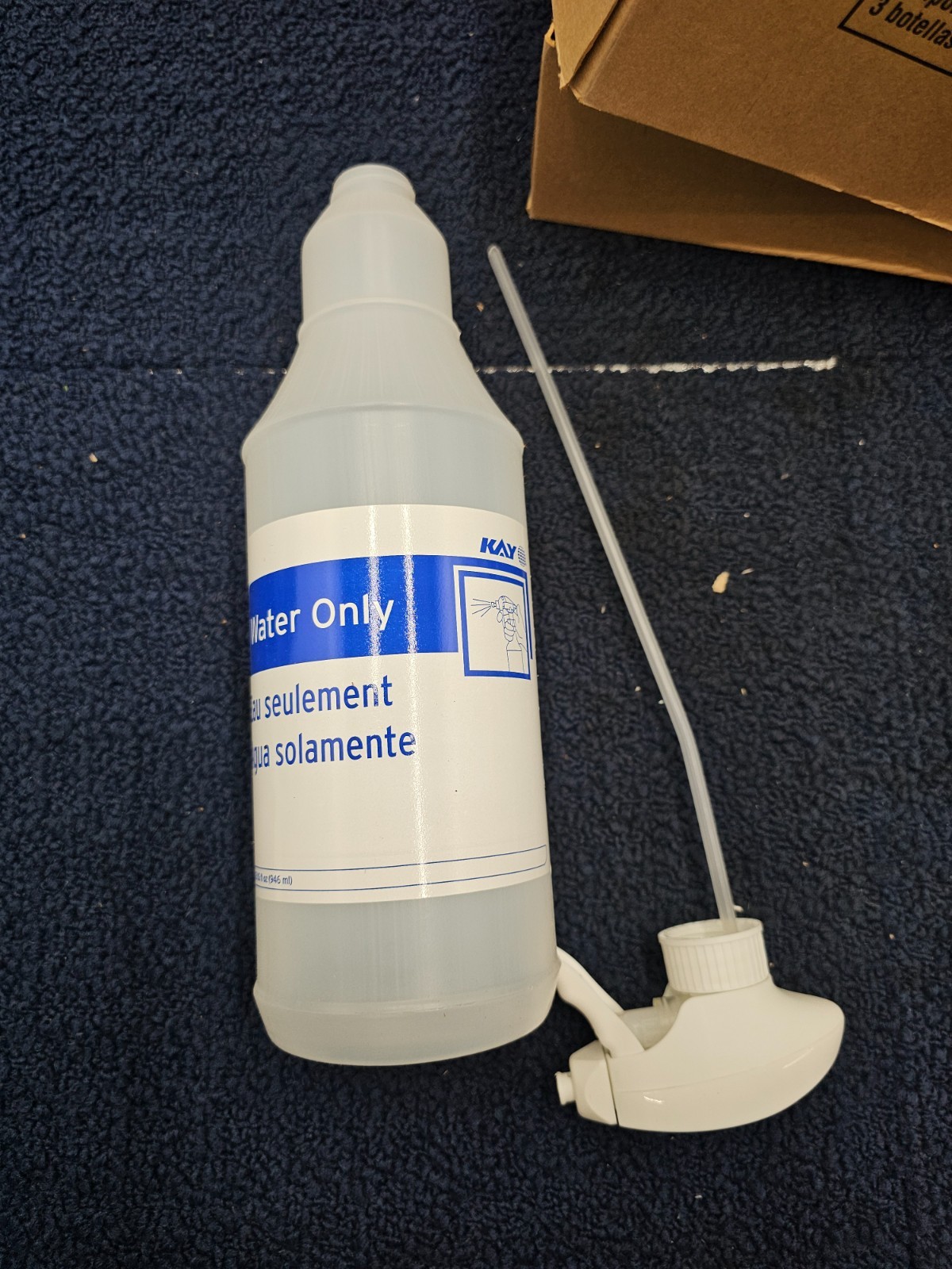 (QTY 6) KAY 32 oz Trigger Spray Bottles 92213293 Water Only 946 ml