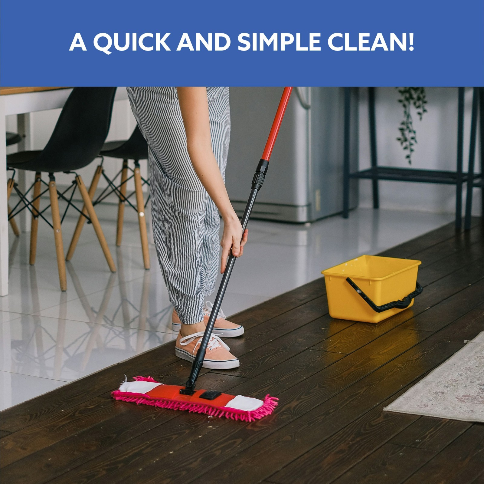 All-Natural Peppermint Scented Mop Cleaner (1 Pack) – Streak-Free Floor Cleaning