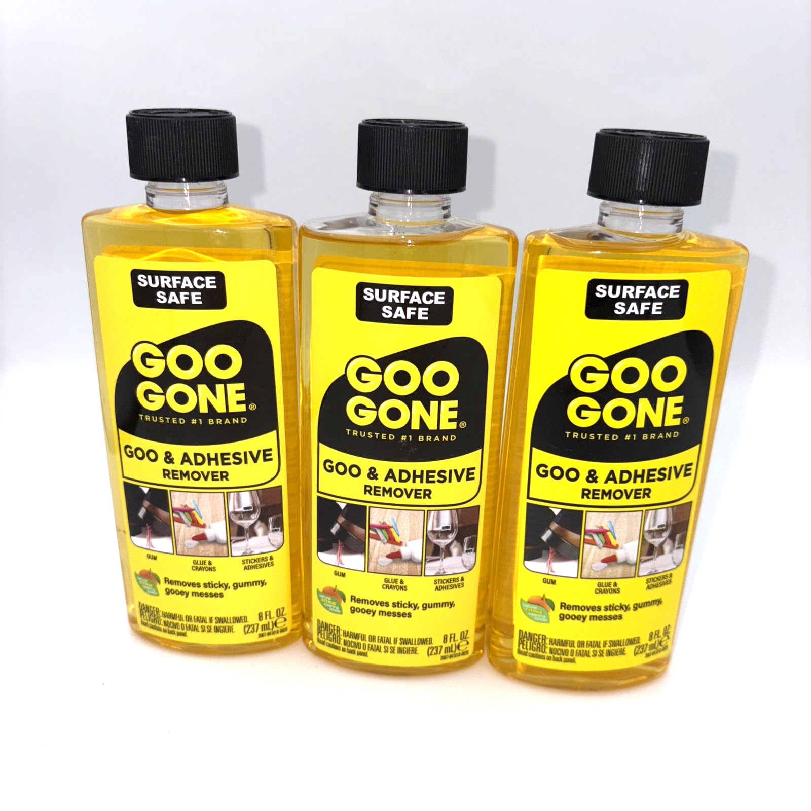 3X Goo Gone Adhesive Remover Goo And Adhesive Remover New