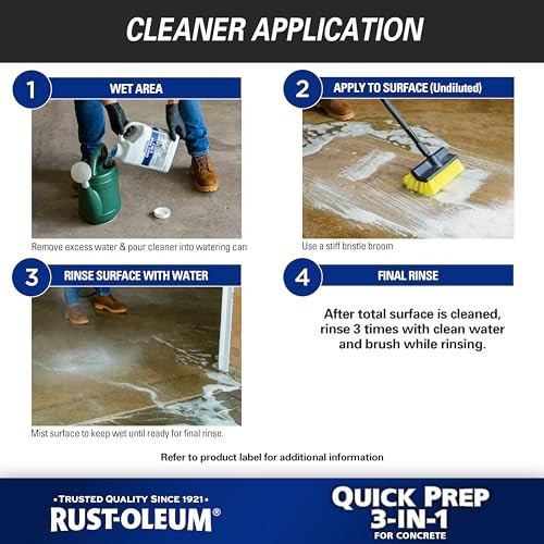 Quick Prep 3-in-1 Cleaner Degreaser and Etch, Gallon 128 Fl Oz (Pack of 1)