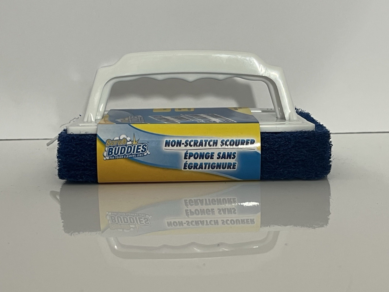 Scrub Buddies Non-Scratch Scourer Dish Scrub Brush Handle Non-Stick Safe New