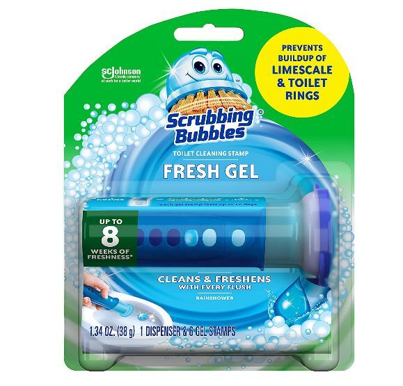 Toilet bowl cleaner gel rainshower scent starter kit scrubbing bubbles