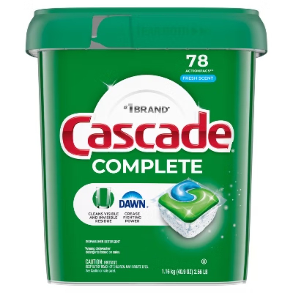 78ct Cascade Fresh Scent Complete Pods Dishwasher Detergents