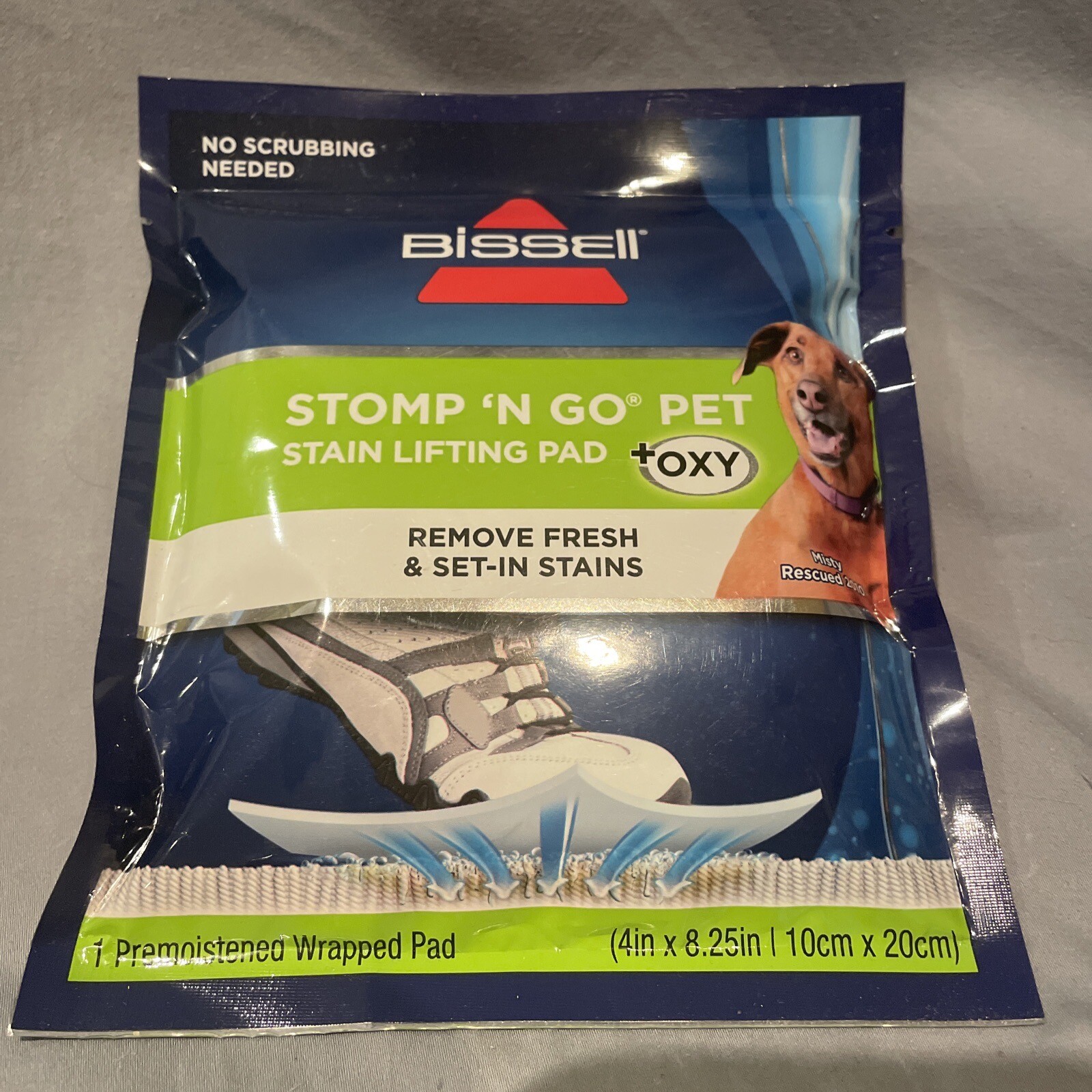Bissell Stomp ‘N Go Pet Lifting Pad + Oxy for Stain Removal on Carpet & Rugs