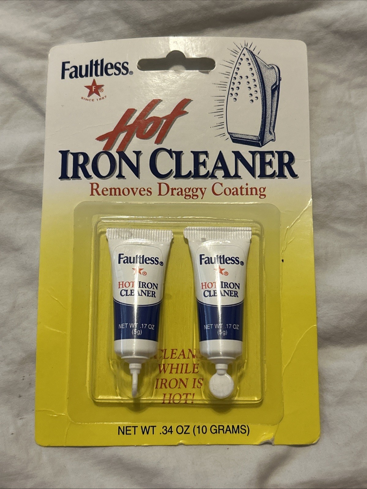 Faultless Hot Iron Cleaner Contains 2 Removes Coating from Iron