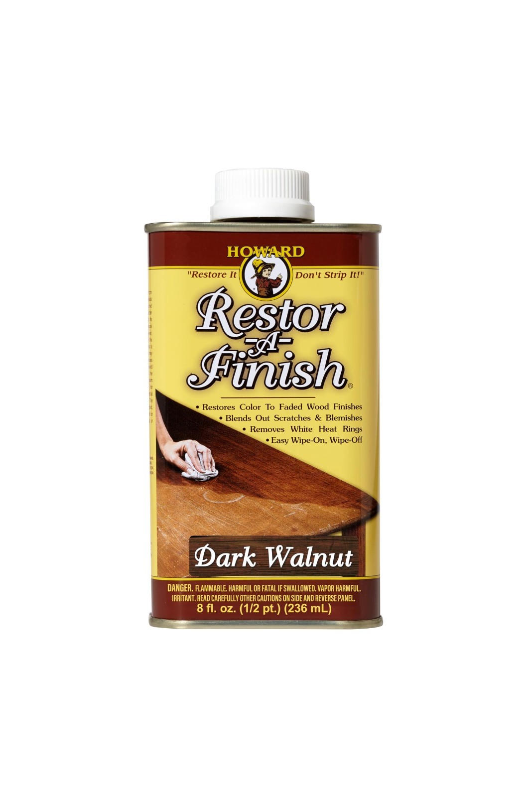 Dark Walnut Wood Finish Restorer – Repair Scratches, Eliminate Stains, 8 Fl Oz