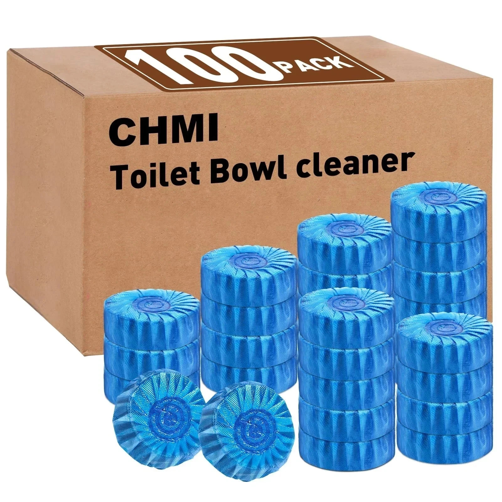 100 Pack Toilet Bowl Cleaner Tablets, Long-Lasting Bathroom Toilet Tank Cleaner.