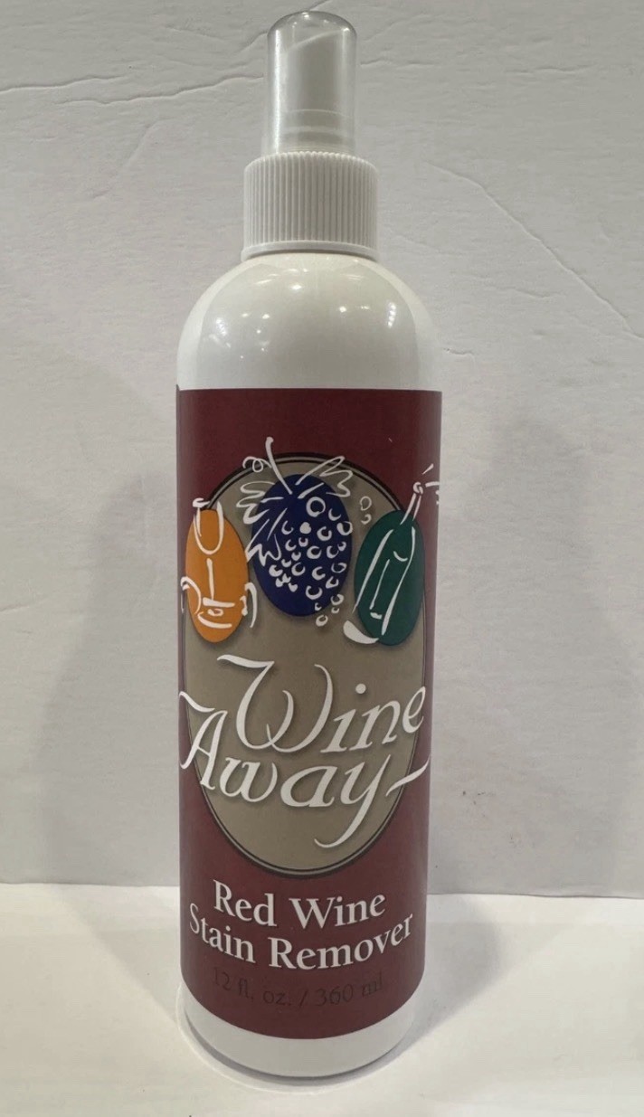 Wine Away Red Wine Stain Remover 12 oz Bottle All-Purpose Cleaner, New
