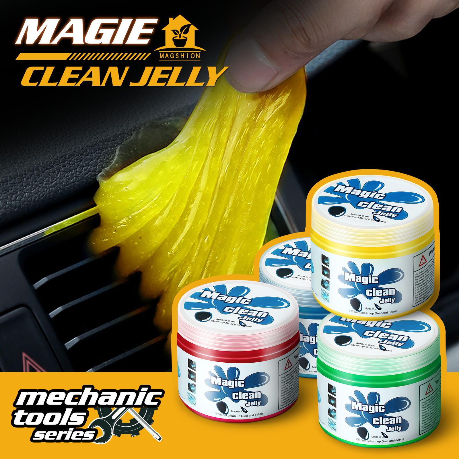 4PCS Multi Purpose Cleaning Gel Jelly Remove Dust Detailing Keyboard Laptop Home