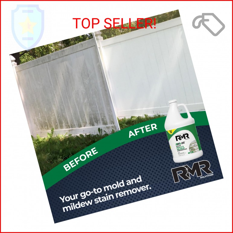 RMR-86 Instant Mold and Mildew Stain Remover Spray – Scrub Free Formula, 1 Gallo