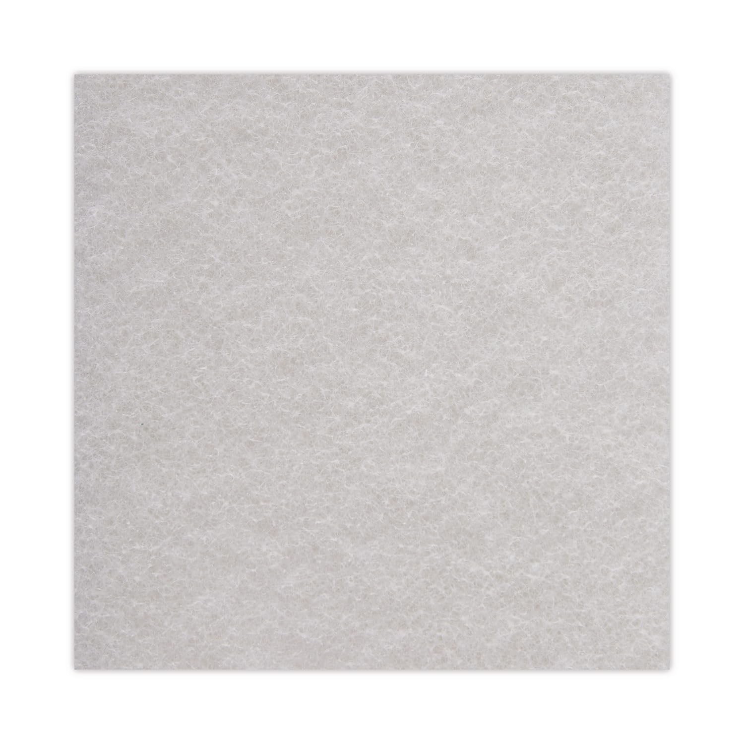 BWK198 Light Duty Scour Pad, White, 6″ x 9″ (Case of 20)