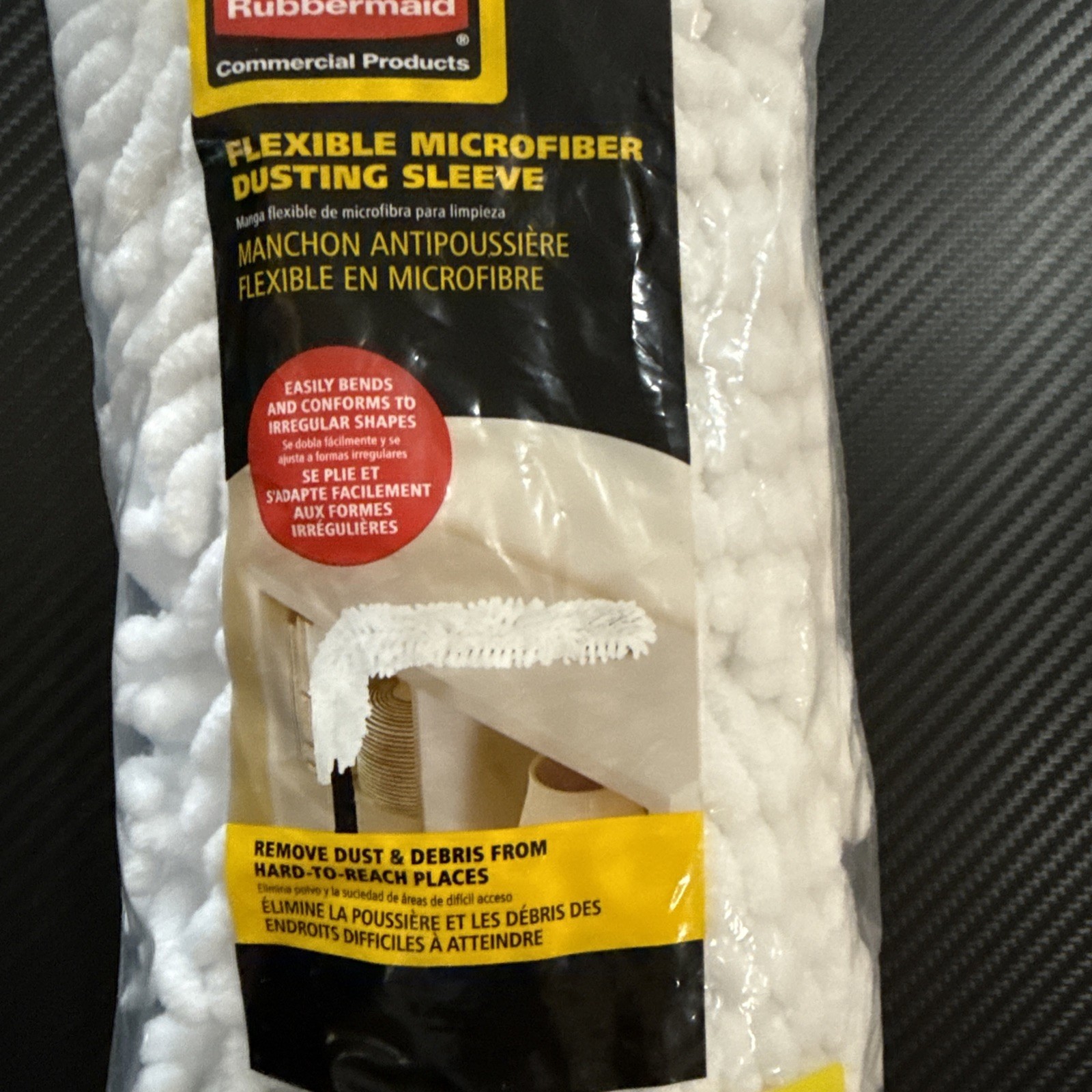 Dusting Wand Sleeve RUBBERMAID Microfiber Commercial Flex 22in. MDL#2190660 NWTs