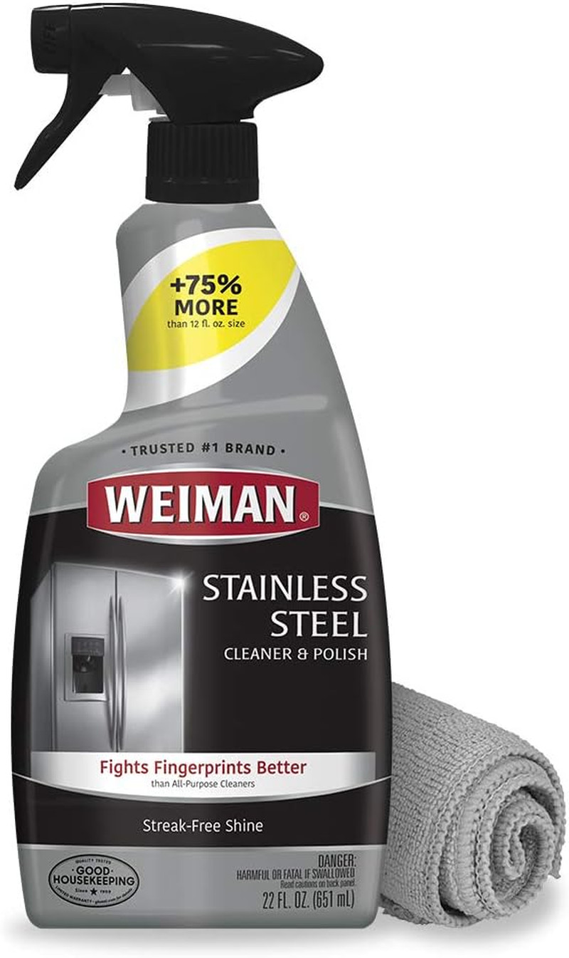 Stainless Steel Cleaner and Polish – Protects Appliances from Fingerprints and L