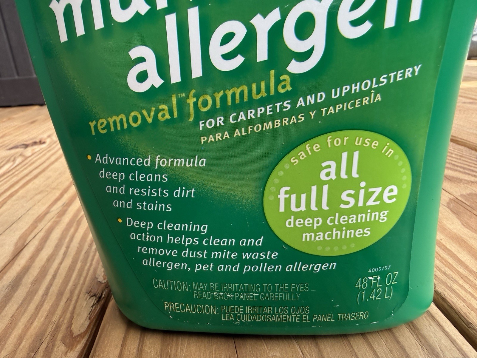 BISSELL Multi-allergen Removal Formula for Carpets & Upholstery 48oz 90% Full