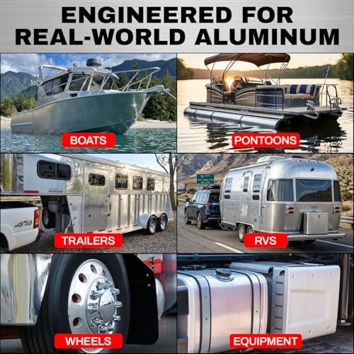 Aluminum Brightener & Cleaner Concentrate – 15 Gallons – Removes Oxidation, Dirt