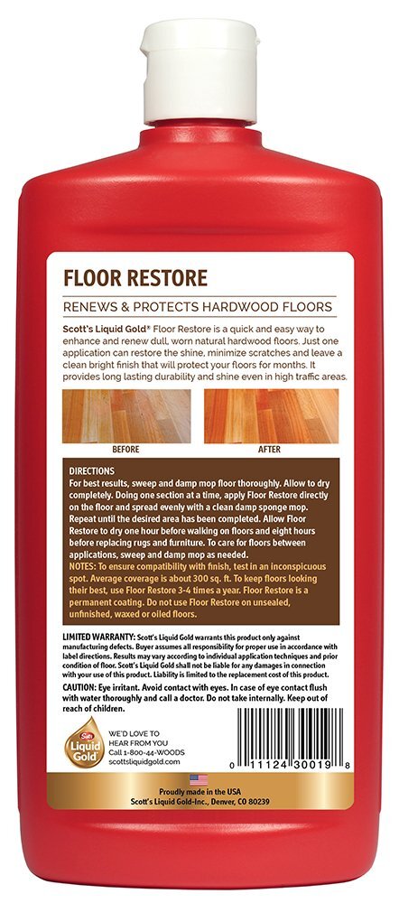 24 Oz Hardwood Floor Restore Shine and Protect for Dull Worn Floors