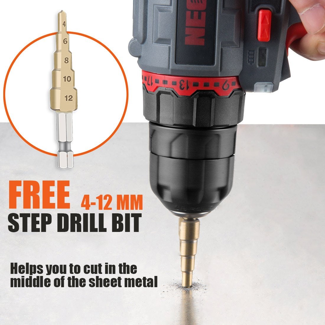 Double Head Sheet Metal Cutter, Versatile Nibbler Drill Attachment for Straight
