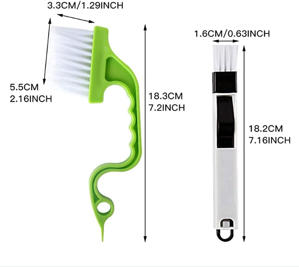 Crevice Gap Cleaning Brush Tool, 6Pcs Hand-Held Groove Gap Cleaning Tools, 2 in