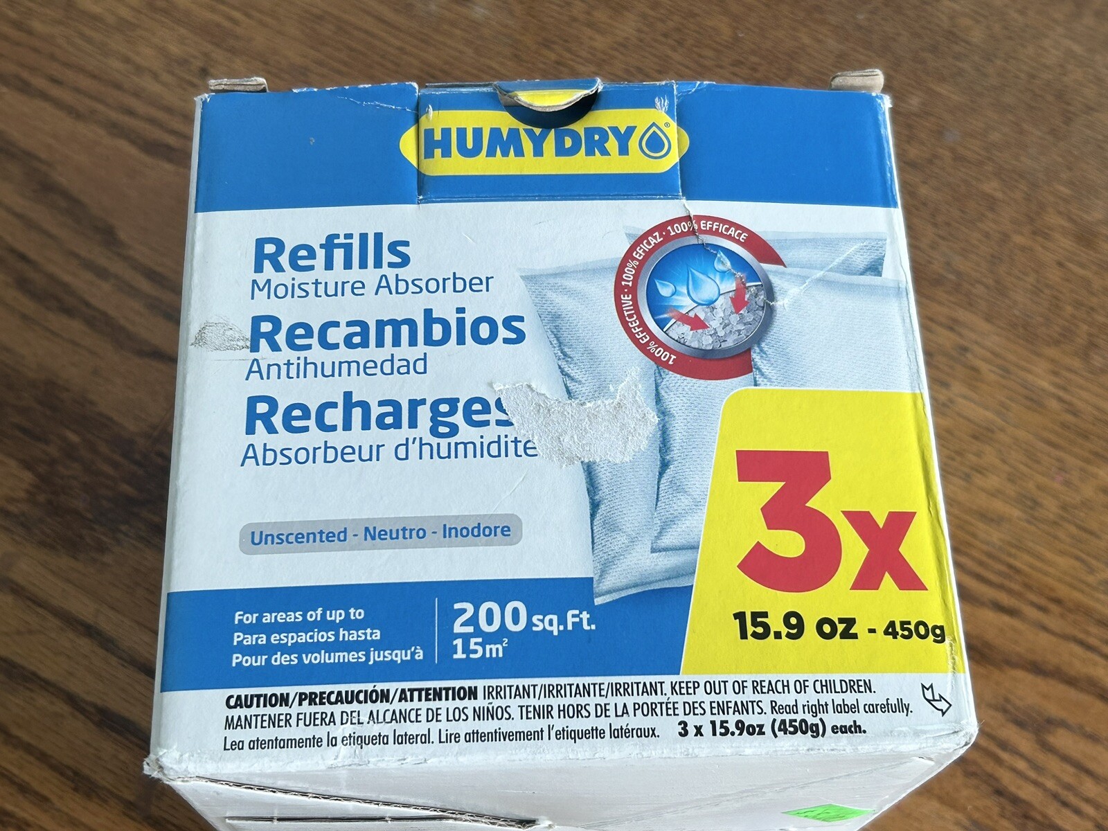 3-Pack HUMYDRY Unscented Refill Moisture Absorber 15.9 oz Eliminate Humidity