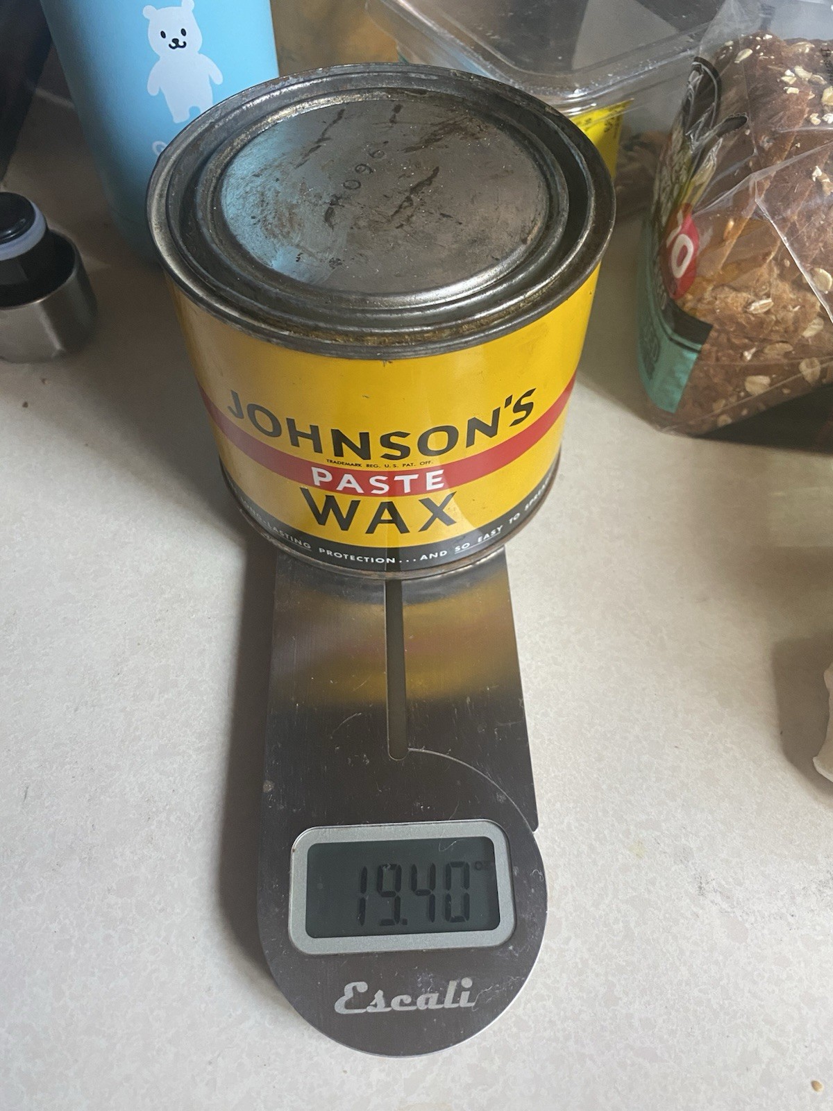 Original Formula Johnson’s Paste Wax – Mostly Full – 19.4 oz – 1950s VTG