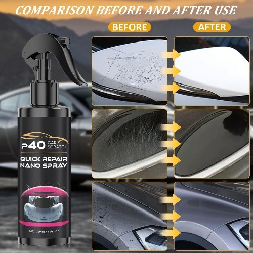 2Pcs Car Scratch Quick Repair Nano Spray – Instant Invisible Scratch Remover, Q