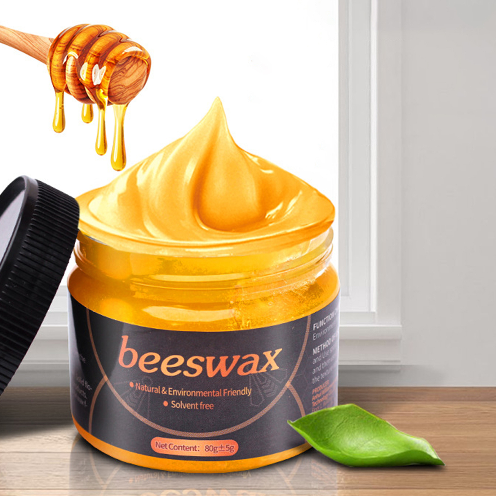 80g Long-Lasting Furniture Refinishing Paste Beeswax Wood Polish Wax