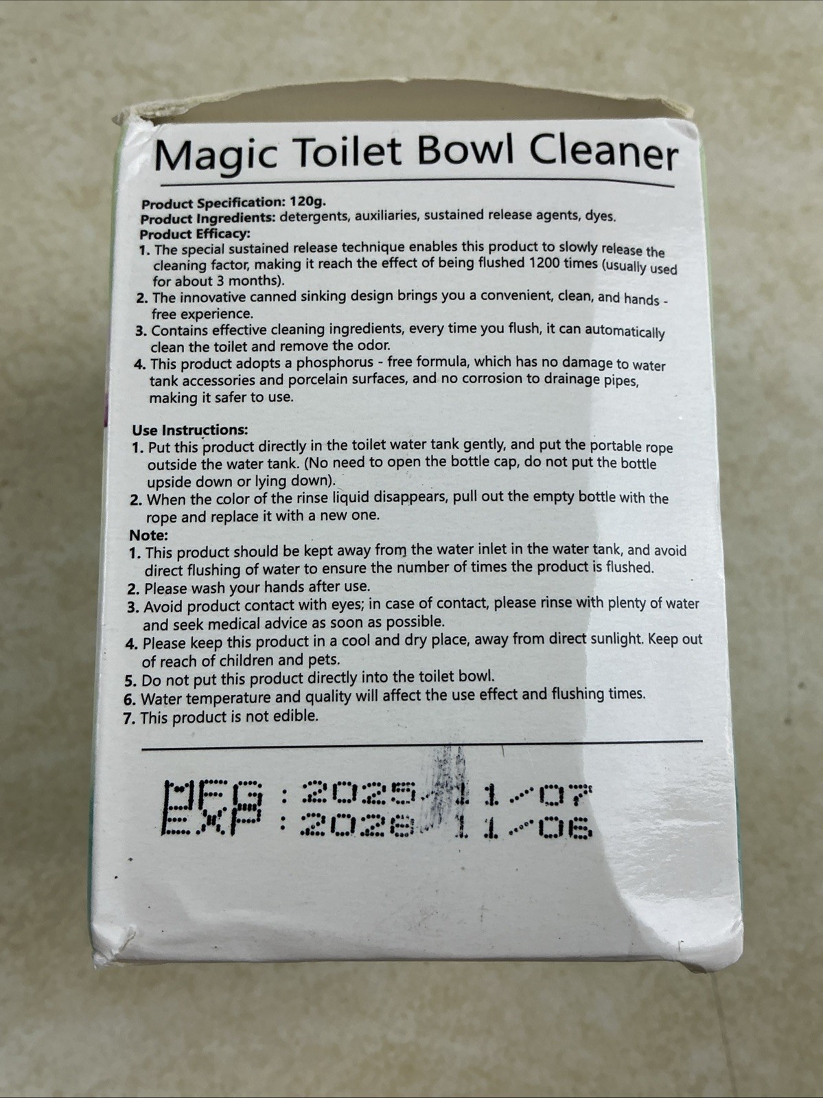 Dinosaur Toilet Cleaner Bottle, Ocean Scented Tank Cleaner Lasts up to 90 Days