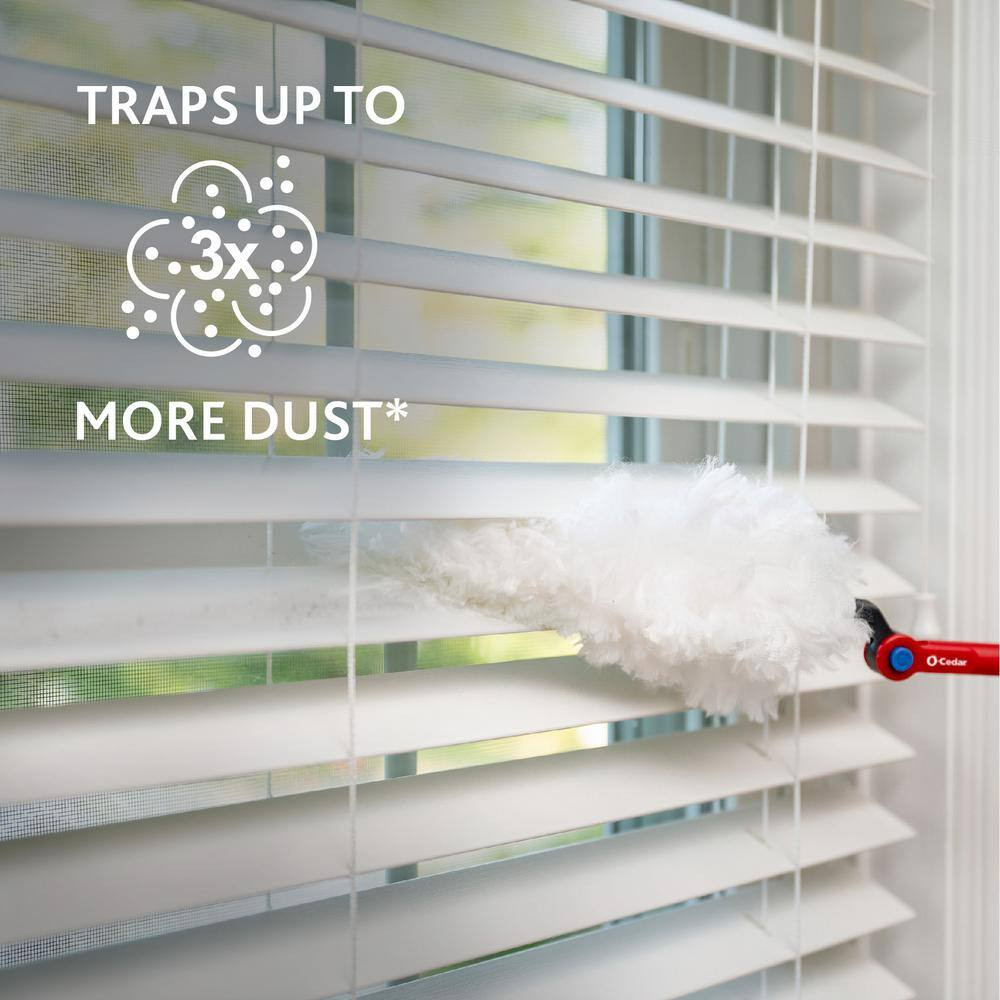 Flex and Catch Heavy Duty Dusting Kit with Stay-On Duster Hook, 5-Duster Refills