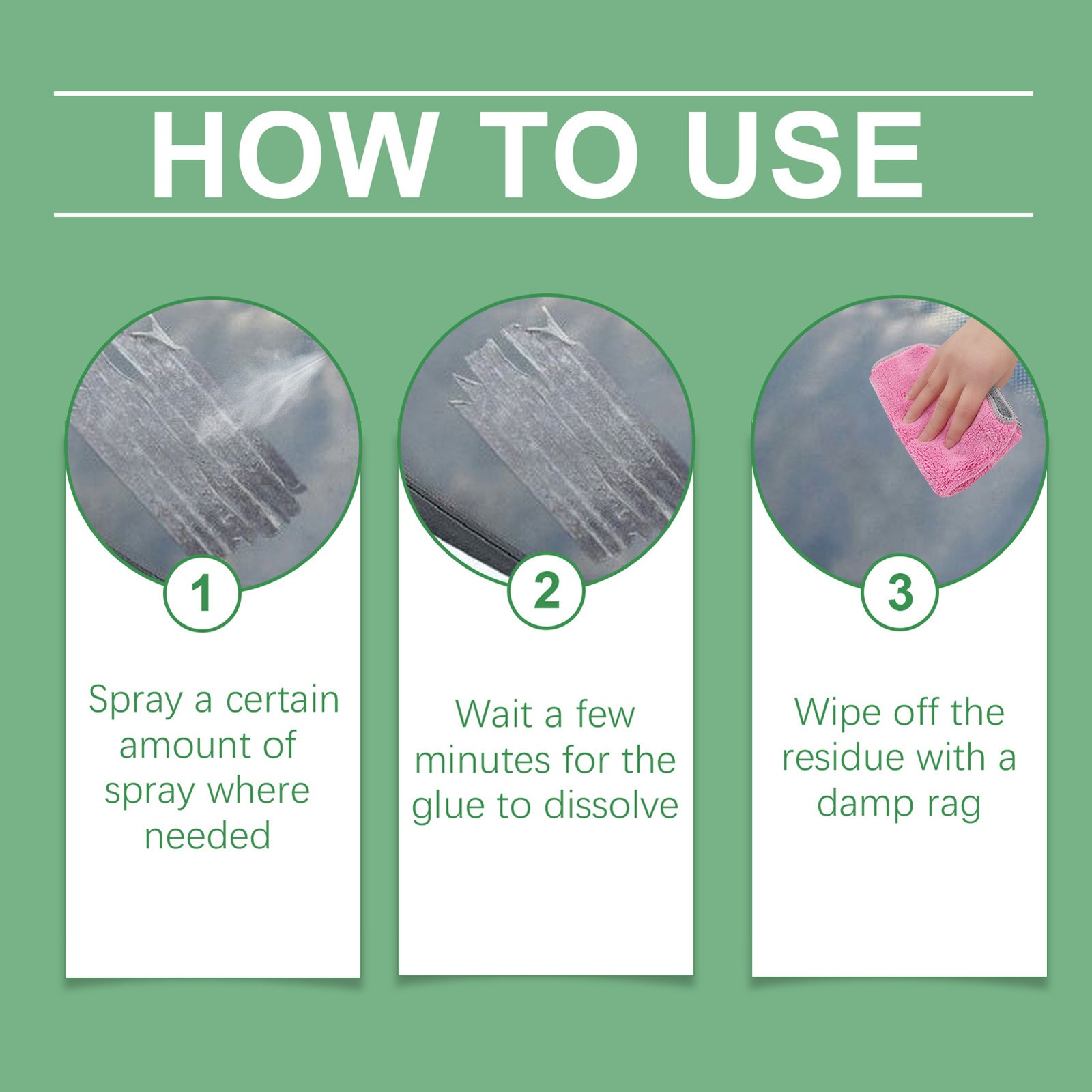 Adhesive Glue Remover Spray for Sticker Tape Residue, 120ml Heavy Duty Cleaner