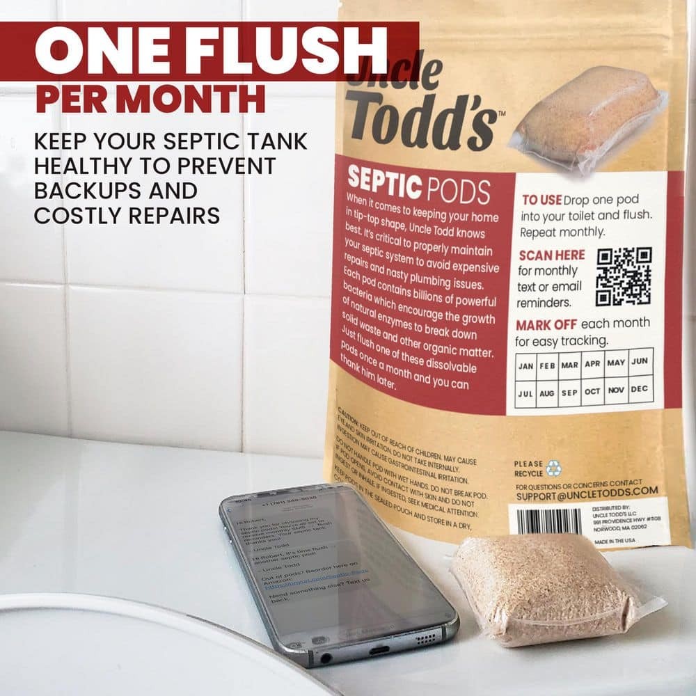 24 oz. Septic Tank Treatment Pods Drain Cleaner (12-Pack) NEW