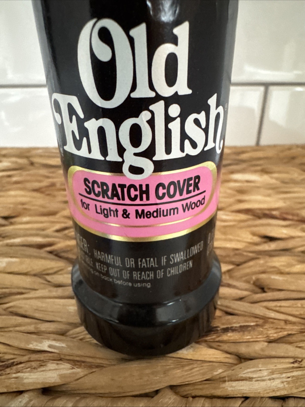 Vintage NOS Old English Scratch Cover 8 oz Pink Lid 1989 Light Medium Woods