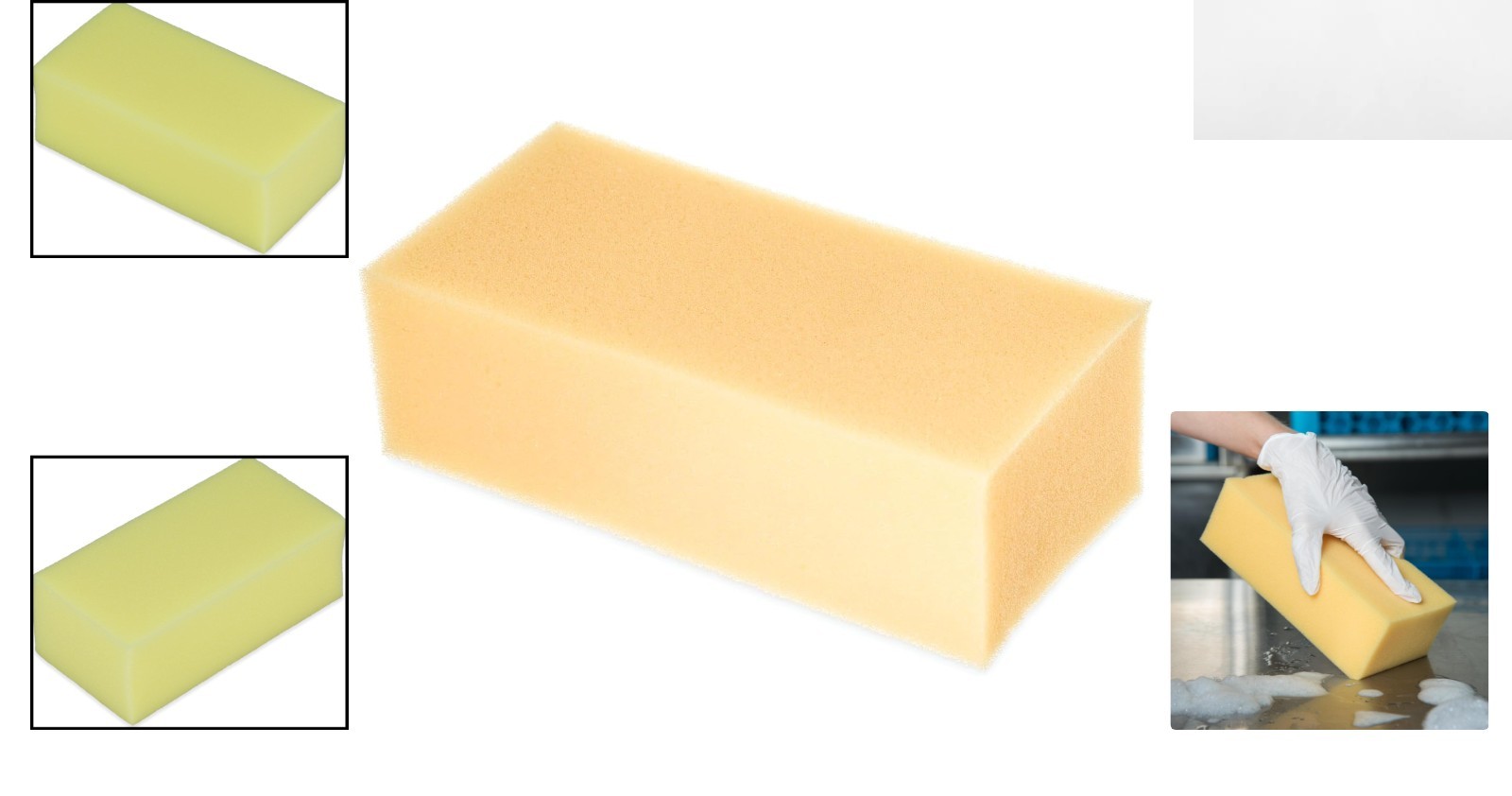 Absorbent Yellow Foam Sponge – 8.25” for Dishes, Floors, and Vehicles
