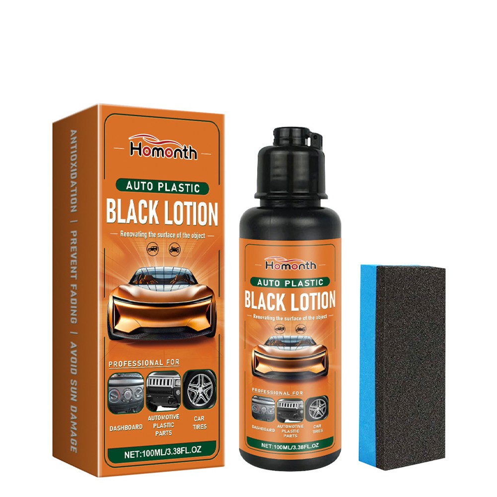 1~5x Auto Plastic Black Lotion, Auto Plastic Restorer Kit,Car Plastic Restorer