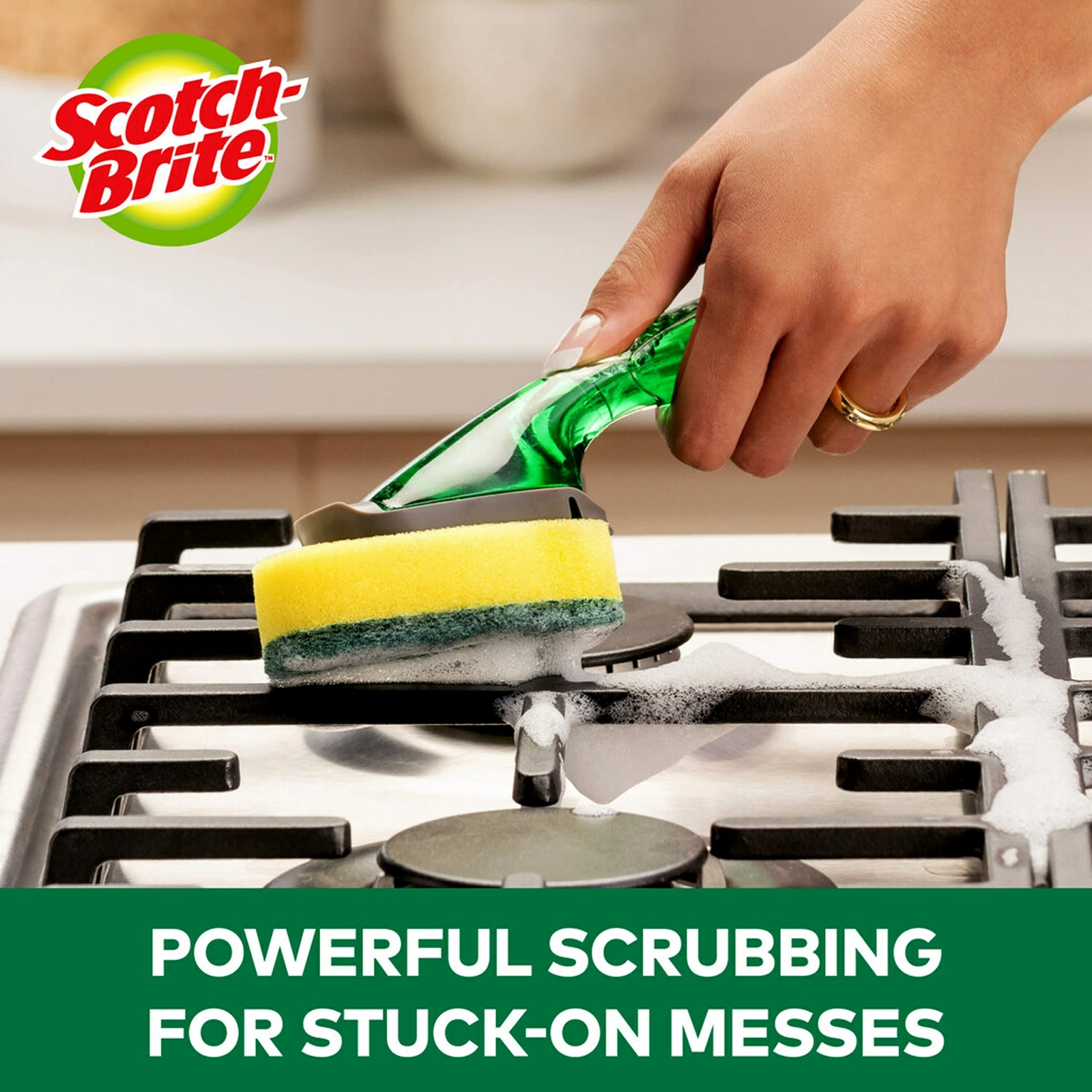 Scotch-Brite Heavy Duty Dishwand Scrubber Refill For Kitchen 2 pk