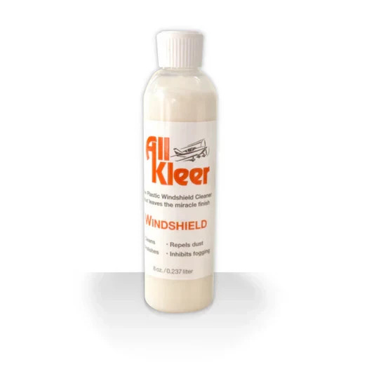 All Kleer Aviation Windshield Cleaner 8 oz. Bottle – NEW!