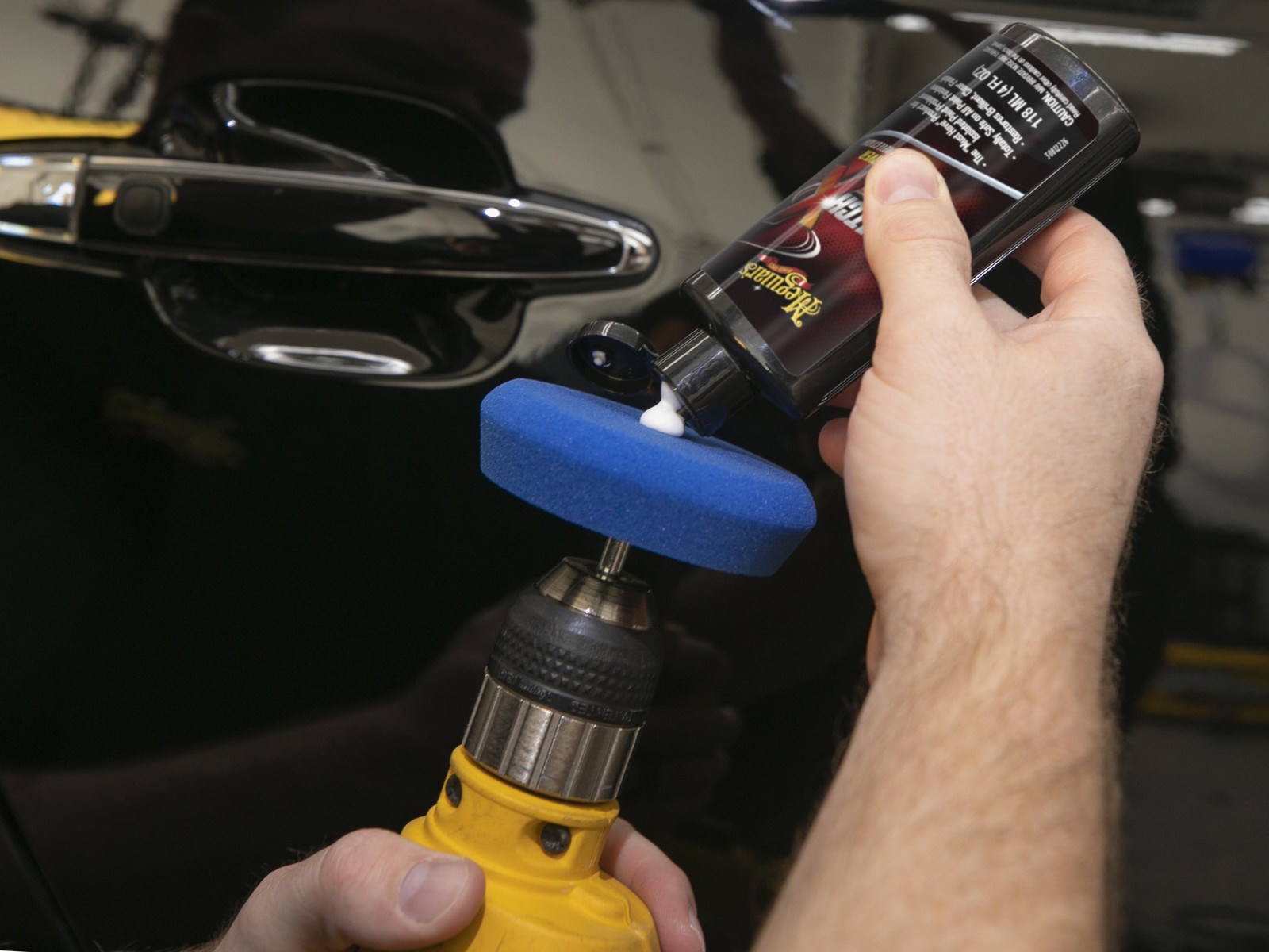 Quik Scratch Eraser Kit,Car Care Kit with ScratchX, Drill-Mounted Pad, and Towel